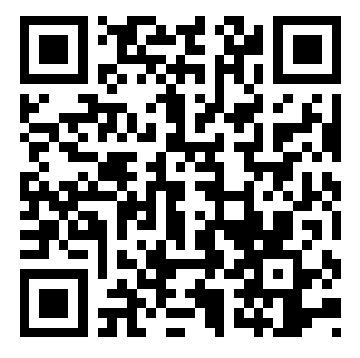 QR code that users can scan with a smartphone to open the linked content or page.